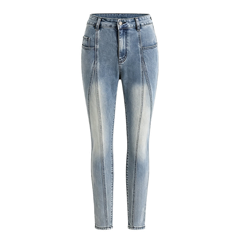 👖✨Calças de ganga justas de cintura alta para mulher – Ajuste perfeito para todas as curvas
