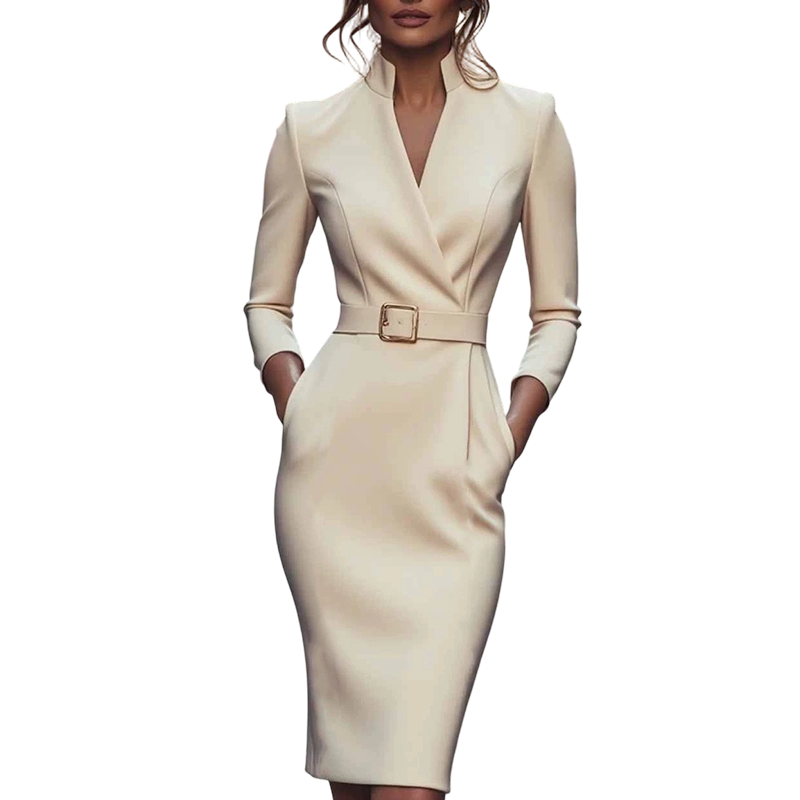 ✨👗Vestido elegante que realça a cintura