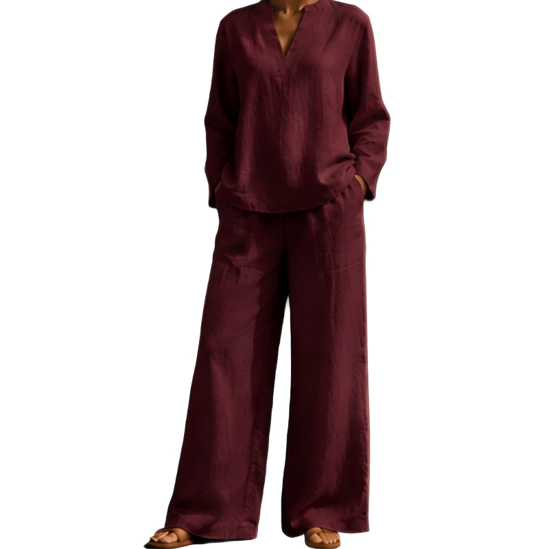 ✨👗Conjunto de 2 peças leve e respirável para mulheres