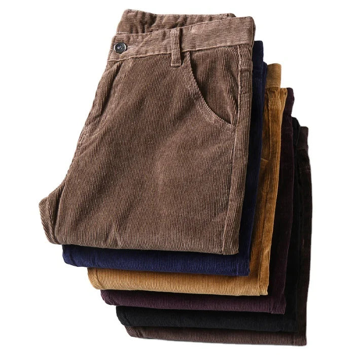 🔥Dos piezas envío gratuito💝Pantalón de pana de ajuste clásico para hombres（97% de algodón+ 3% spandex）