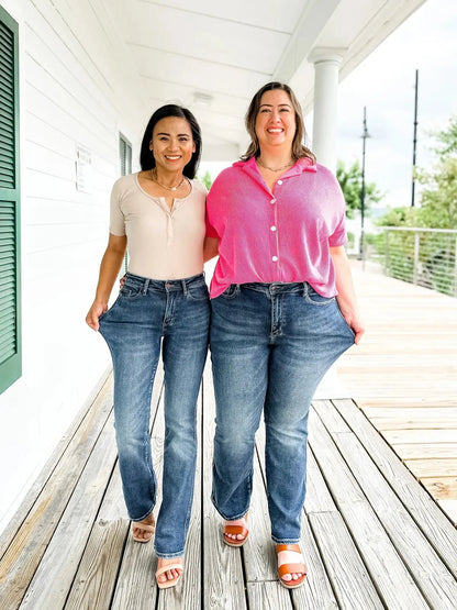 👖Los jeans con corte acampanado que controlan el abdomen, el Santo Grial🔥 éxito activo