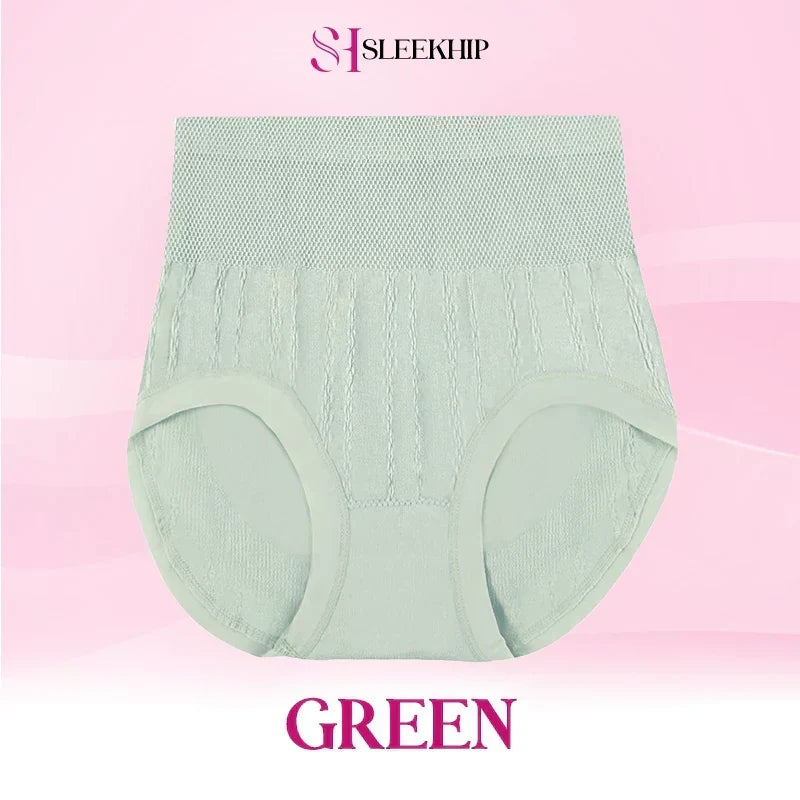 💞Cueca de cintura alta à prova de fugas, com controlo do abdómen e efeito empina-bumbum