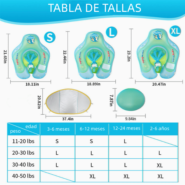 🔥ENTRENADOR DE NATACIÓN INTELIGENTE-Flotador de piscina para bebés