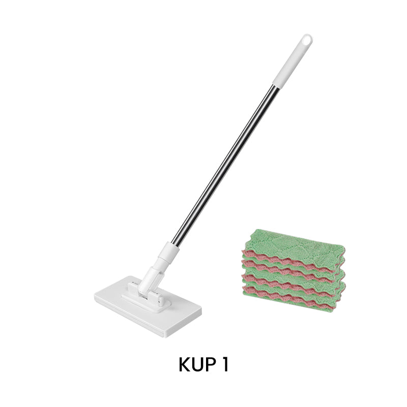 💥 Jednorazowy mop do kurzu z 4 pokrowcami wielokrotnego użytku 🧹 ✨