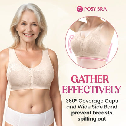 🔥 Hot Sale 🔥Comfortable wireless shaping bra with front buttons