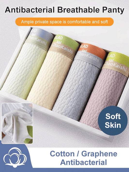 🎉Cuecas Boxer de Algodão para Homem com Bolhas, Antibacterianas, Respiráveis e Absorventes de Suor