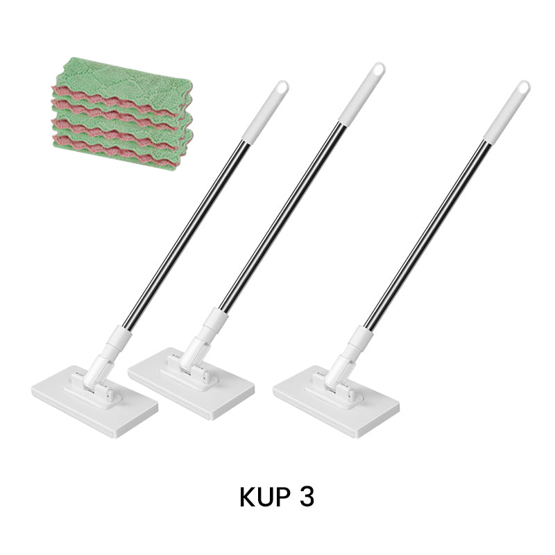 💥 Jednorazowy mop do kurzu z 4 pokrowcami wielokrotnego użytku 🧹 ✨