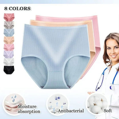 🔥LAST DAY SALE Compre 1 y llévese 2 gratis🔥ladies high waist antibacterial hygroscopic underwear (El descuento tendrá efecto en el momento del pago)