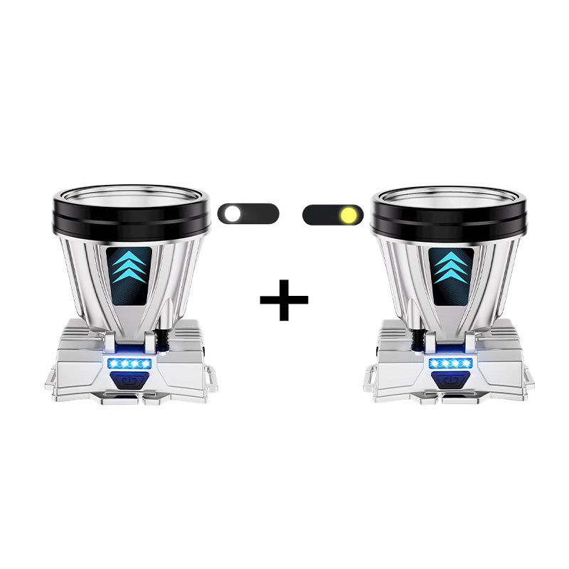 🔦Super jasna, ładowalna latarka czołowa o dużej mocy