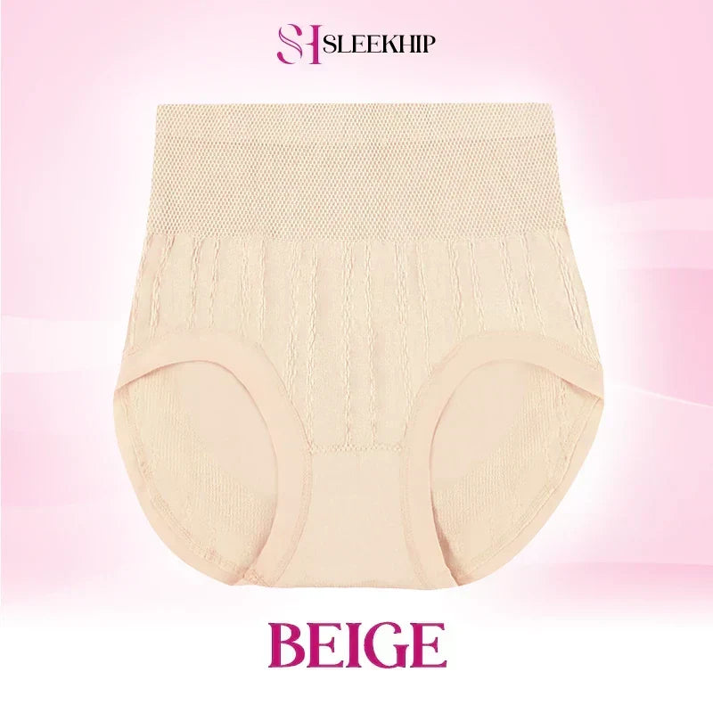 💞Cueca de cintura alta à prova de fugas, com controlo do abdómen e efeito empina-bumbum