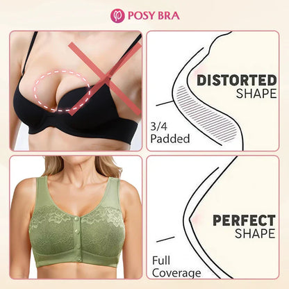 🔥 Hot Sale 🔥Comfortable wireless shaping bra with front buttons