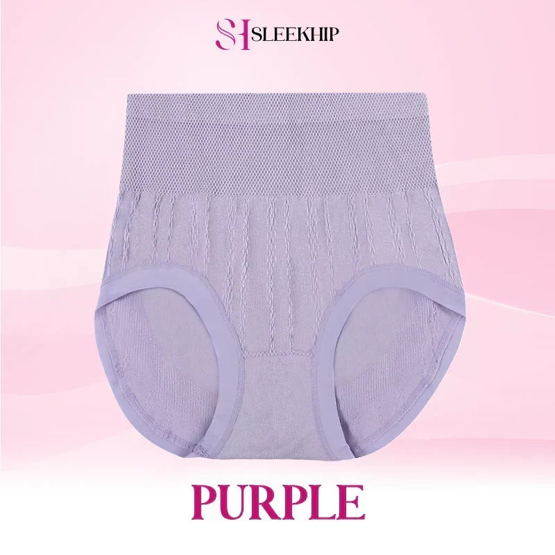 💞Cueca de cintura alta à prova de fugas, com controlo do abdómen e efeito empina-bumbum