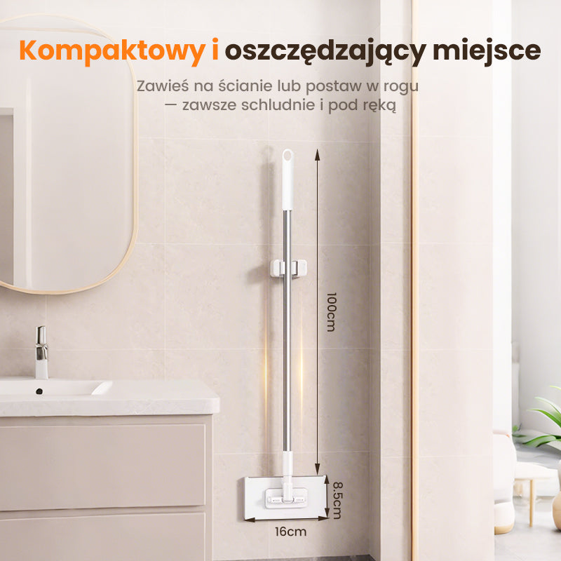 💥 Jednorazowy mop do kurzu z 4 pokrowcami wielokrotnego użytku 🧹 ✨