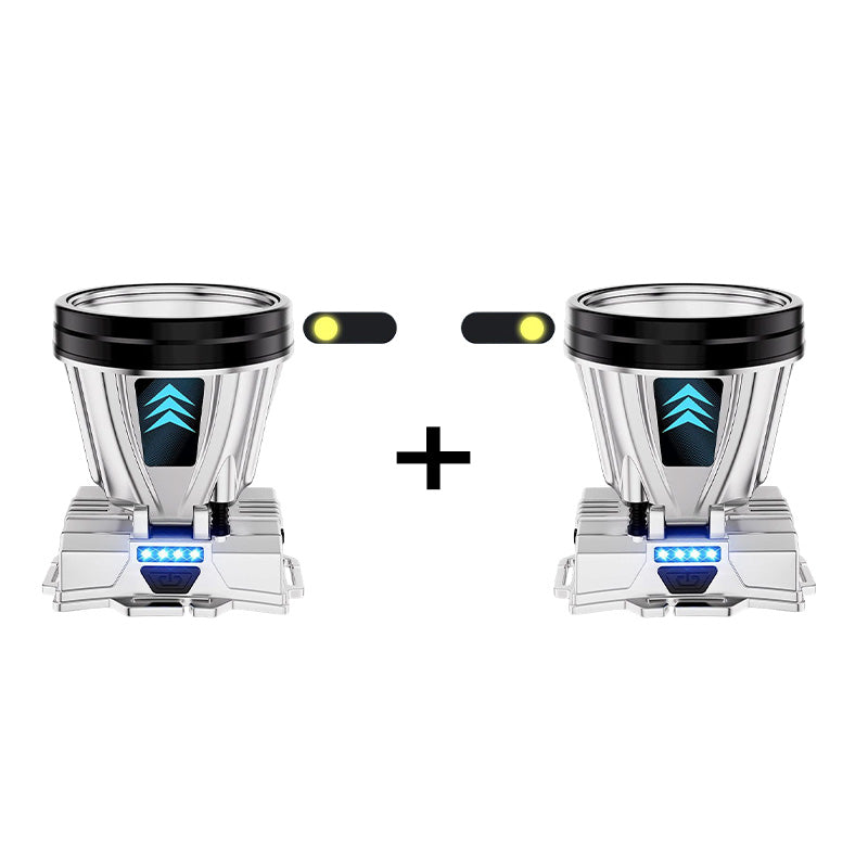 🔦Super jasna, ładowalna latarka czołowa o dużej mocy