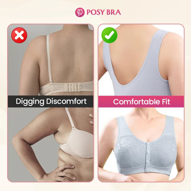 🔥 Hot Sale 🔥Comfortable wireless shaping bra with front buttons