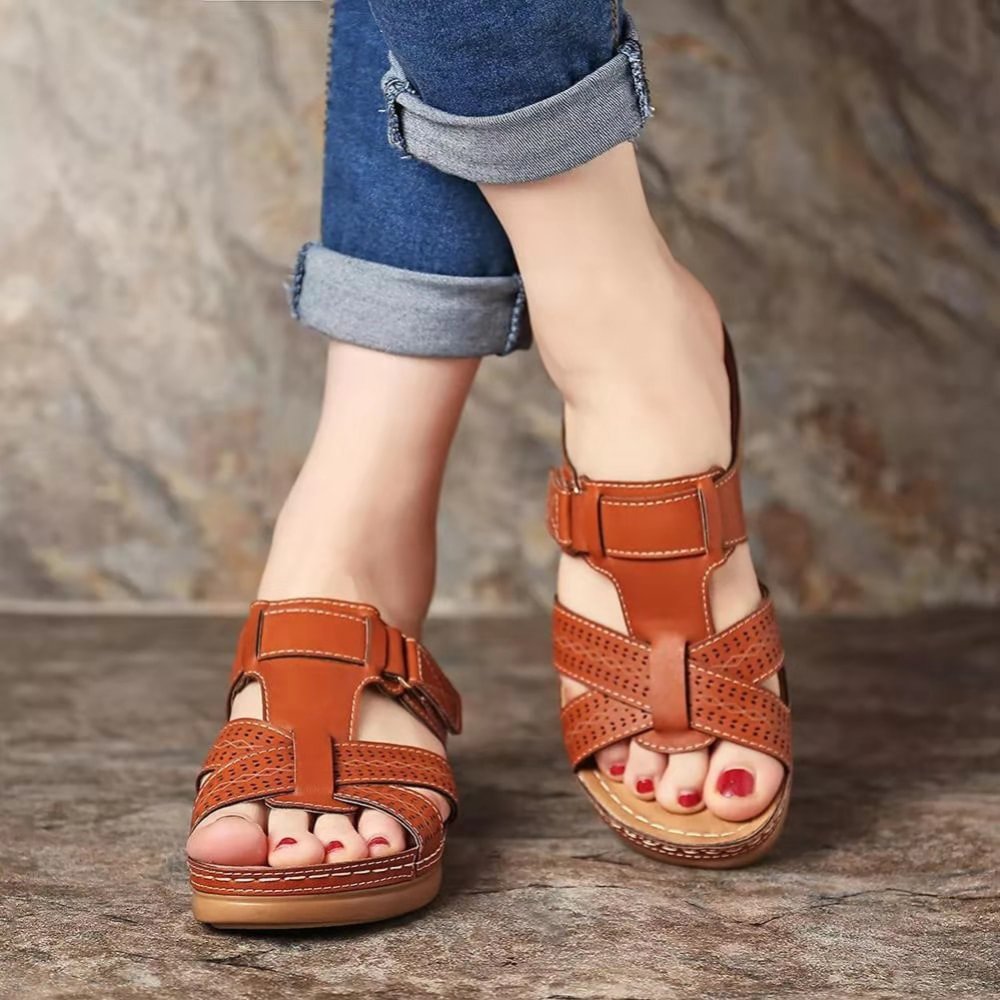 ✨Sandálias de couro premium para mulher