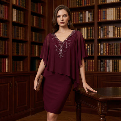 ⌛Limited-Time Offer-Women Elegant V Neck Evening Dress
