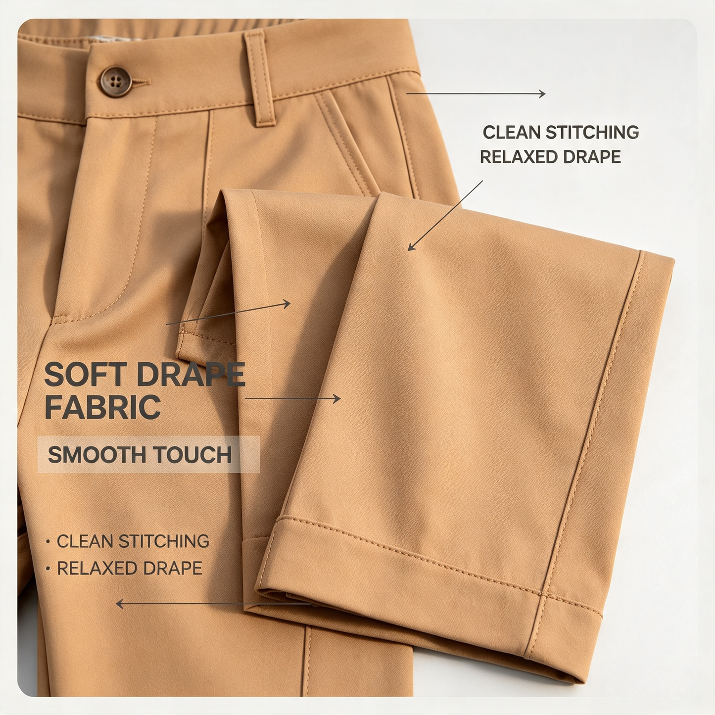 🍃Solid Color Multi‑Pocket Casual Cargo Pants