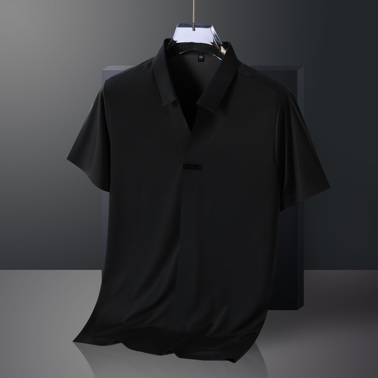 Camiseta de manga corta Ice Silk de cuello en V para hombre