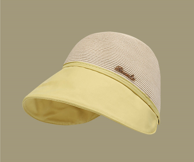 【Envío gratuito por la compra de 3 piezas】Sombrero protector solar de ala ancha para mujer para salir a la playa en verano (50% DE DESCUENTO)