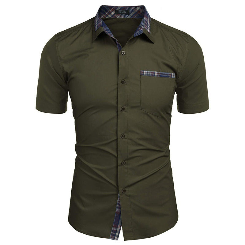 Camisa transpirable informal de verano para hombre.