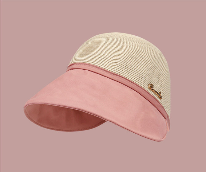 【Envío gratuito por la compra de 3 piezas】Sombrero protector solar de ala ancha para mujer para salir a la playa en verano (50% DE DESCUENTO)