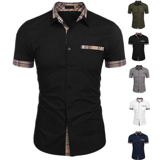 Camisa transpirable informal de verano para hombre.