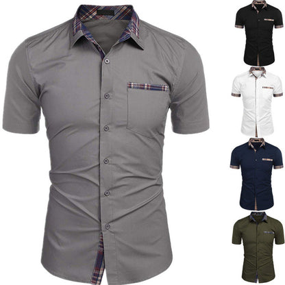 Camisa transpirable informal de verano para hombre.