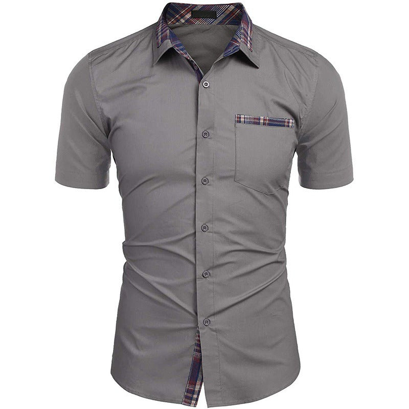 Camisa transpirable informal de verano para hombre.