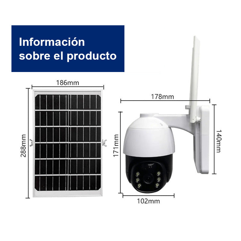 🔥¡ENVÍO GRATUITO🔥Cámara de Vigilancia Inteligente Inalámbrica Solar