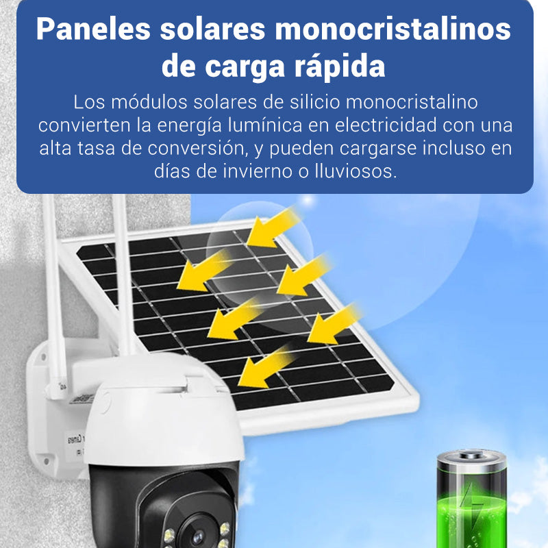 🔥¡ENVÍO GRATUITO🔥Cámara de Vigilancia Inteligente Inalámbrica Solar