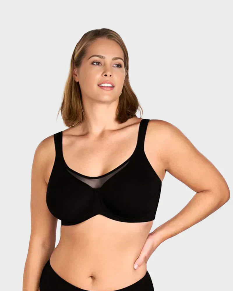 ✨💞Sutiã elegante, transparente e de cobertura total para mulheres de tamanho grande