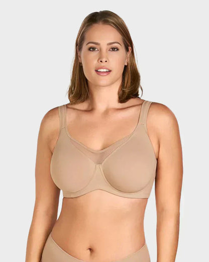 ✨💞Sutiã elegante, transparente e de cobertura total para mulheres de tamanho grande