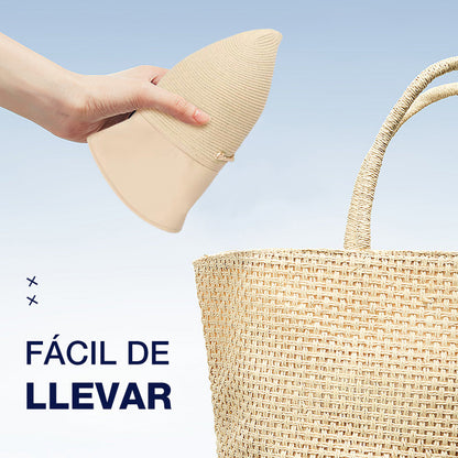 【Envío gratuito por la compra de 3 piezas】Sombrero protector solar de ala ancha para mujer para salir a la playa en verano (50% DE DESCUENTO)