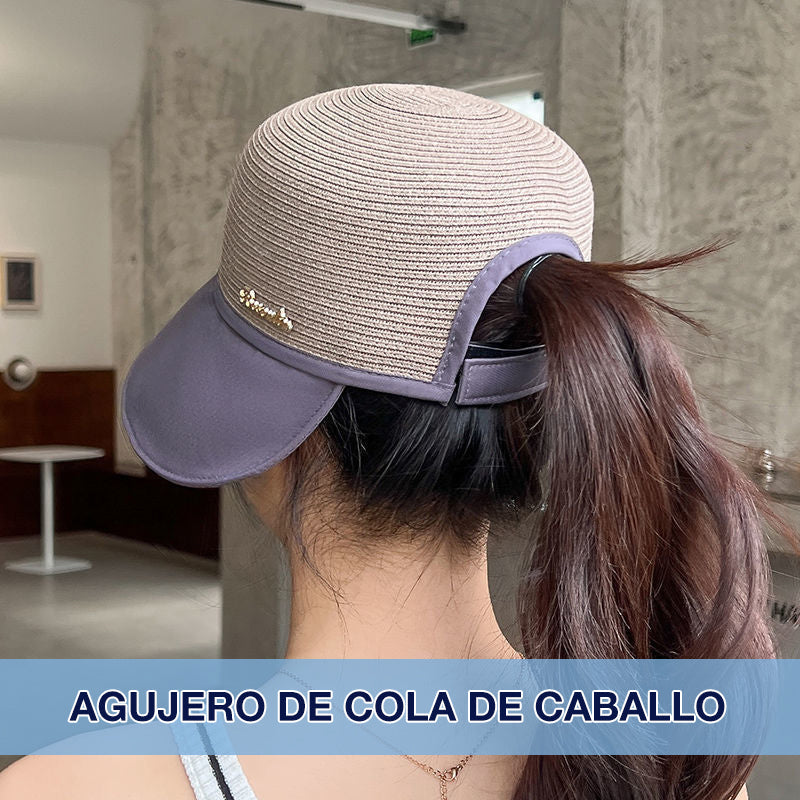 【Envío gratuito por la compra de 3 piezas】Sombrero protector solar de ala ancha para mujer para salir a la playa en verano (50% DE DESCUENTO)