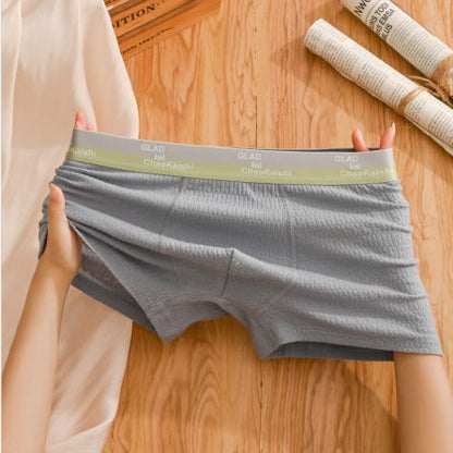 🎉Cuecas Boxer de Algodão para Homem com Bolhas, Antibacterianas, Respiráveis e Absorventes de Suor