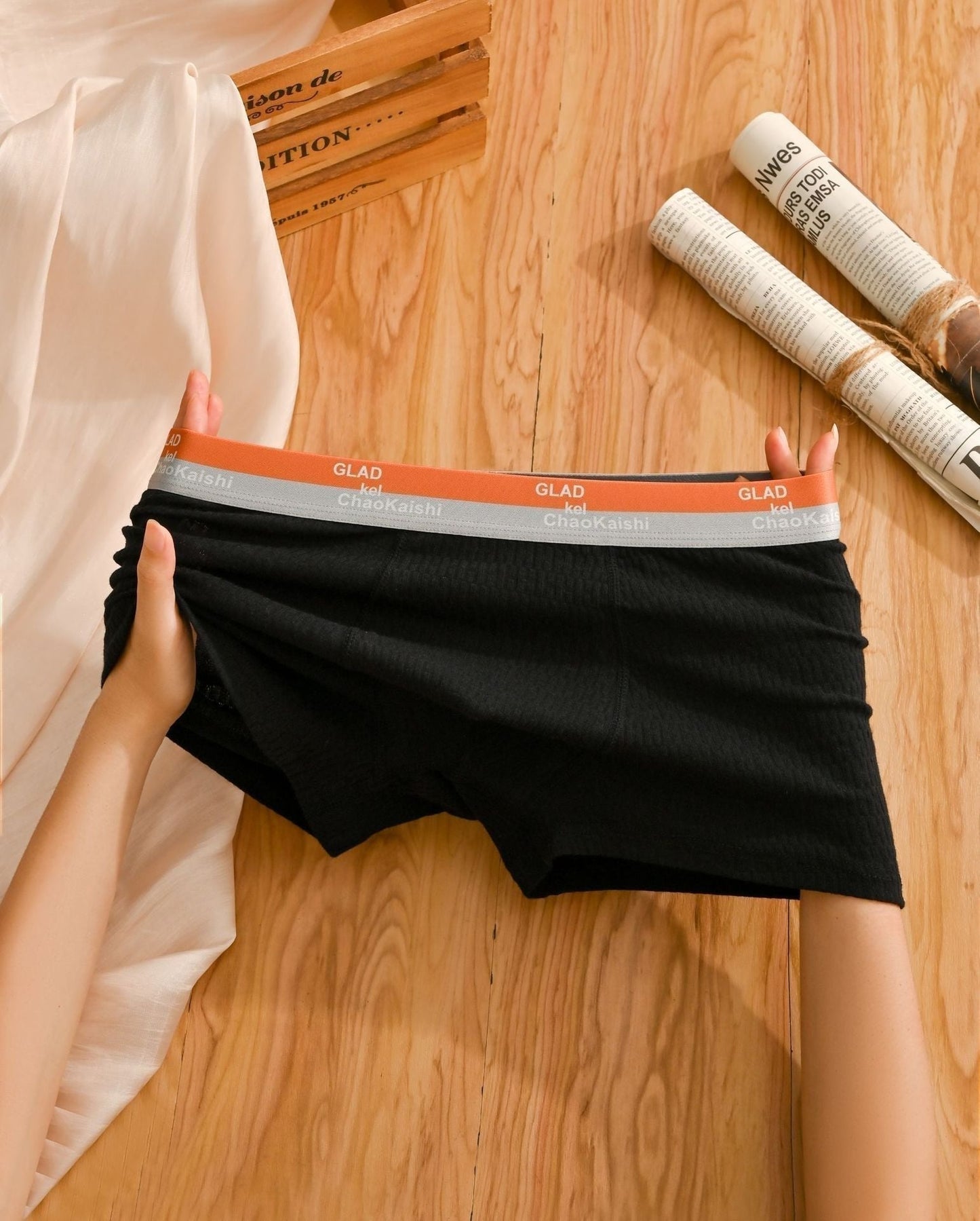 🎉Cuecas Boxer de Algodão para Homem com Bolhas, Antibacterianas, Respiráveis e Absorventes de Suor