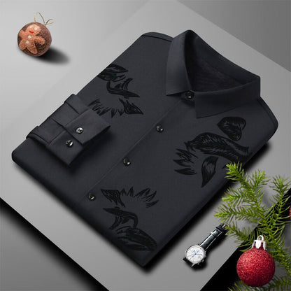 🎅Rebajas de Navidad por tiempo limitado - 49% DE DESCUENTO💥Camisa casual de forro polar grueso para hombre