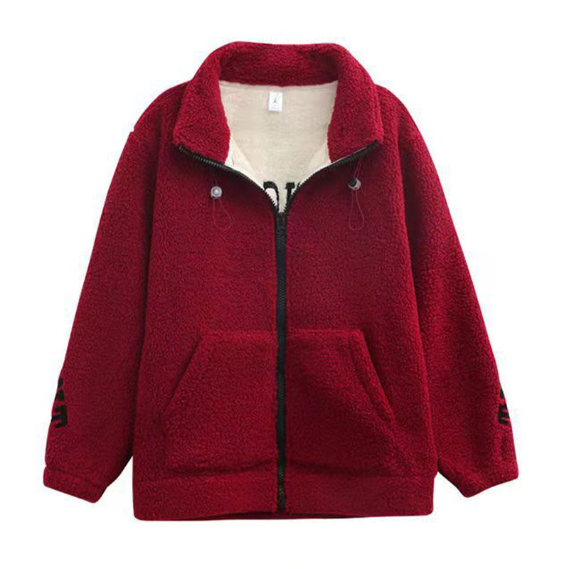 🎅💥Rebajas de Navidad - 49% OFF🎅💥 Chaqueta de pelusa de collar de pie para mujeres