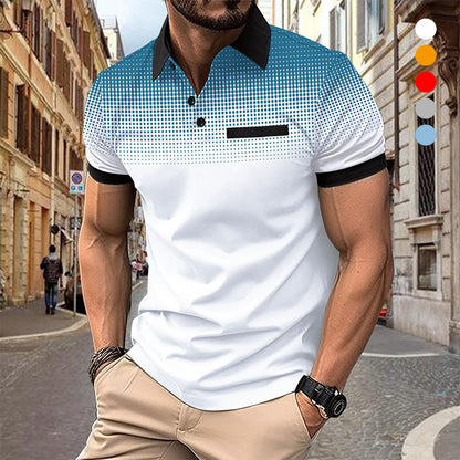 💥Promoción para celebrar el aniversario💥Camisa De Verano Con Solapa Para Hombre