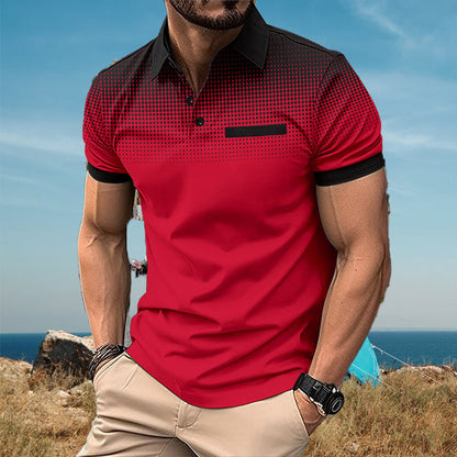 💥Promoción para celebrar el aniversario💥Camisa De Verano Con Solapa Para Hombre