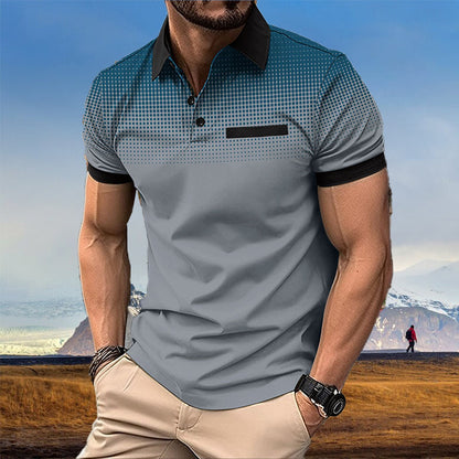 💥Promoción para celebrar el aniversario💥Camisa De Verano Con Solapa Para Hombre