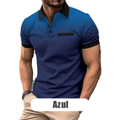 💥Promoción para celebrar el aniversario💥Camisa De Verano Con Solapa Para Hombre