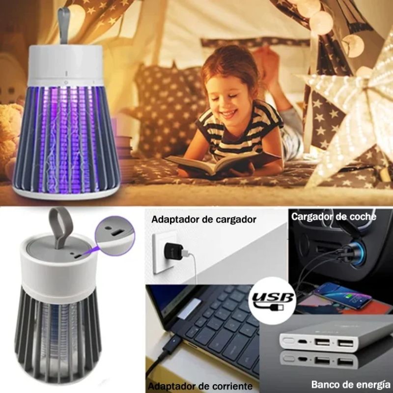 🎯🦟 Zap-X — Matador de insetos portátil — Matador de insetos elétrico para interior e exterior: Apanhador de moscas e mosquitos altamente eficaz 🔥⚡
