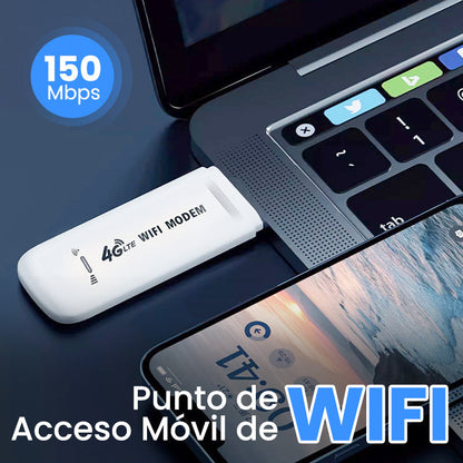 🔥Por tiempo limitado 50% de descuento🔥150Mbps USB Portátil 4G LTE Punto de Acceso Móvil de WIFI