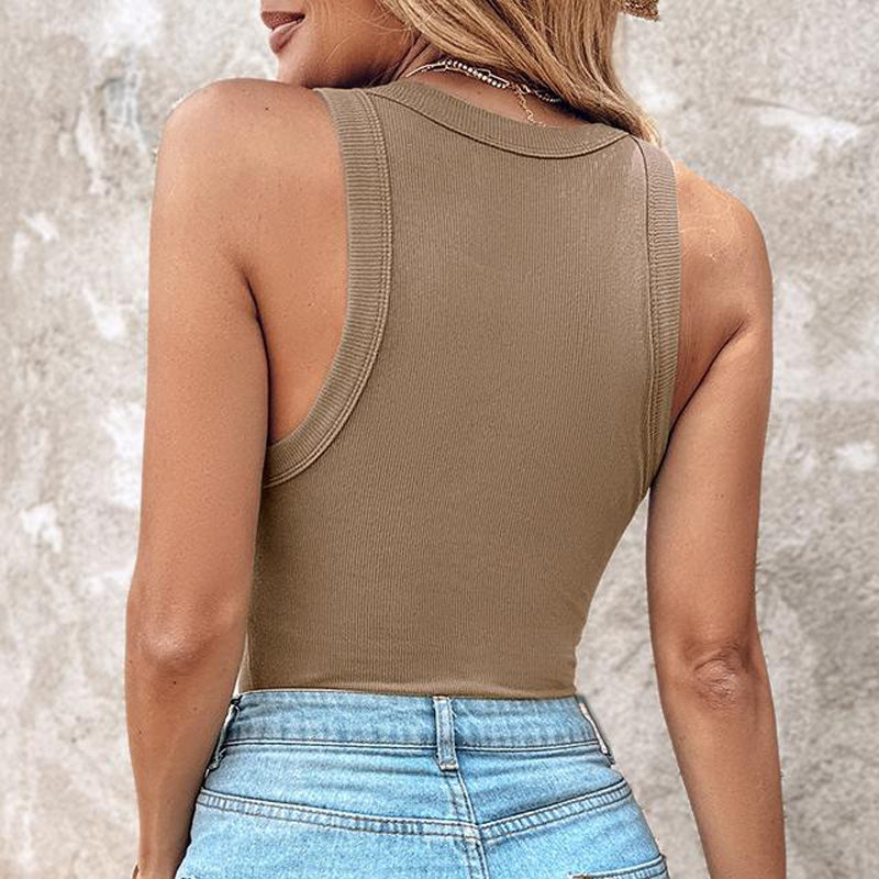 🔥 Promotion - 49% off✨ Women's ribbed knit tank top with shelf bra