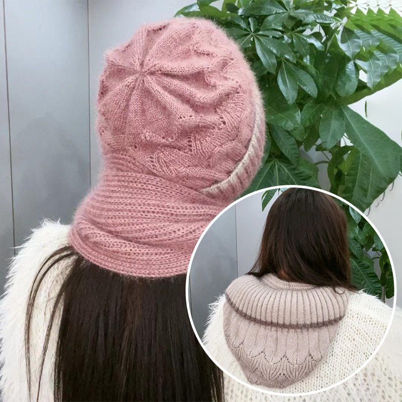 Gorro cortaviento con protección auditiva integrada para mujer Bufanda