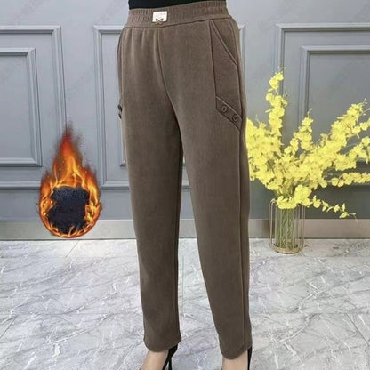 Pantalones casual calefactables para mujer