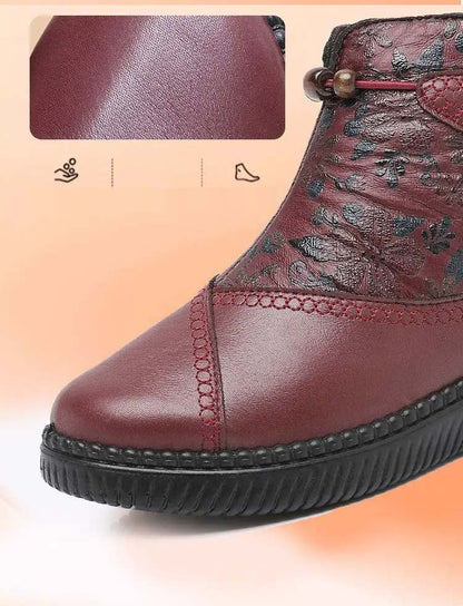 Botas de abrigo y confort para mujer con cremallera