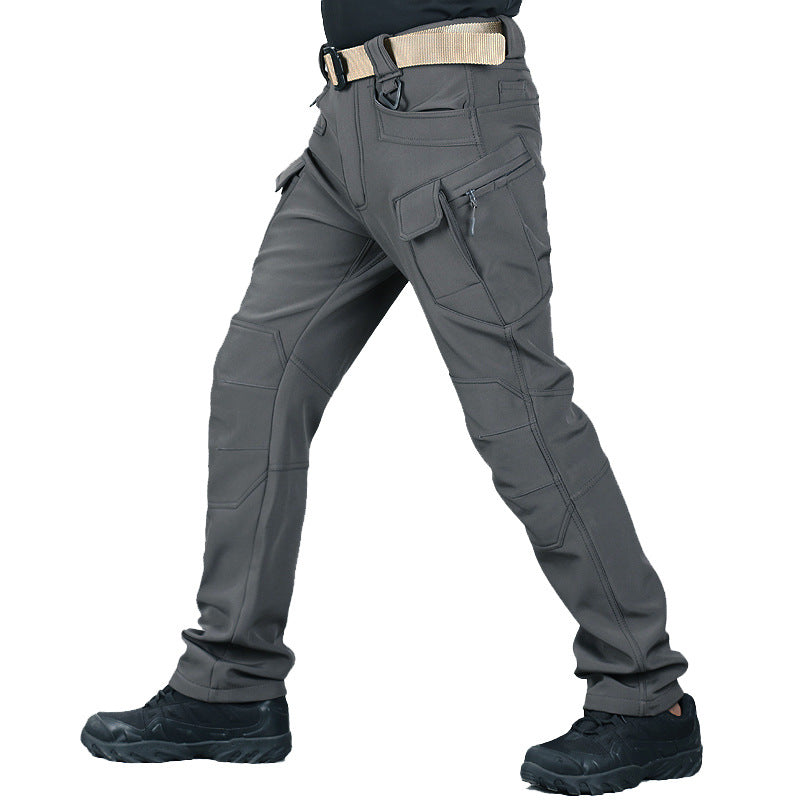 Pantalones de invierno de forro polar impermeable para hombre